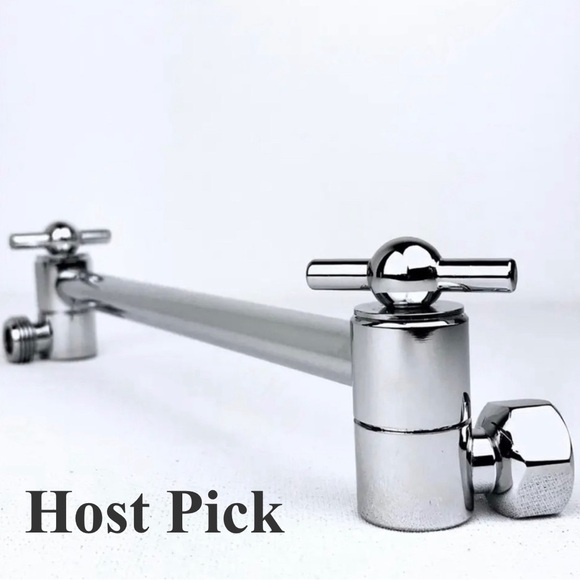 Reon Other - Reon Chrome Shower Arm Extension Adjustable 10 4/5 in. Brass Wall Mount Remodel
